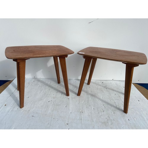 314 - A PAIR OF OAK SIDE CHAIRS (MADE BY McCUE AND DICK BELFAST )