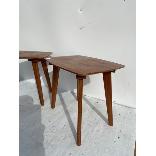 314 - A PAIR OF OAK SIDE CHAIRS (MADE BY McCUE AND DICK BELFAST )