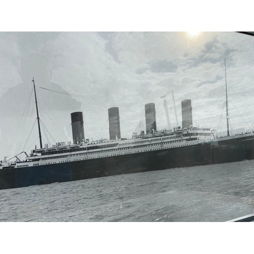 317 - A TITANIC SHIPS PRINT 36X26