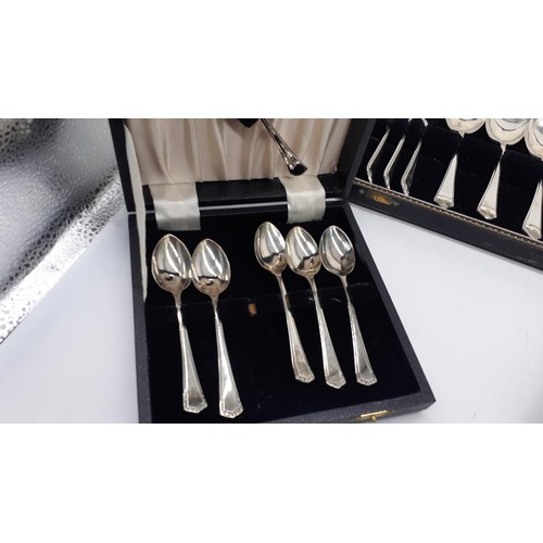 319 - AN ARTHUR PRICE CANTEEN AND 4 BOXES OF FLATWARE