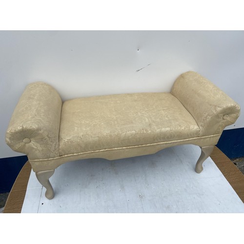 192 - A DOUBLE SCROLL WINDOW SEAT 42 x 21