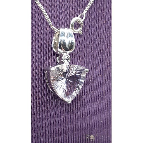 248 - A SILVER HEART SHAPED PENDANT ON SILVER CHAIN