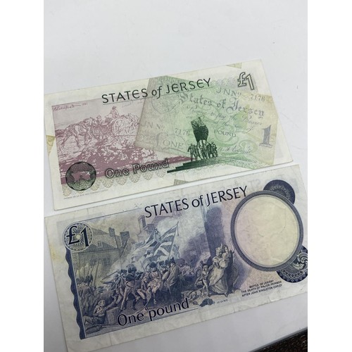 353 - 2 OF JERSEY £1 NOTES