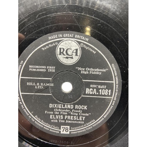 357 - AN OLD 78 ELVIS PRESLEY RECORD KING CREOLE