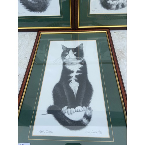 375 - 3 LIMITED EDITION CAT PRINTS