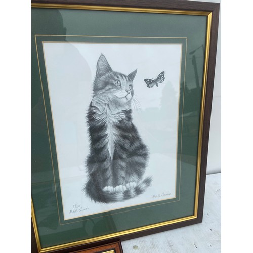 375 - 3 LIMITED EDITION CAT PRINTS