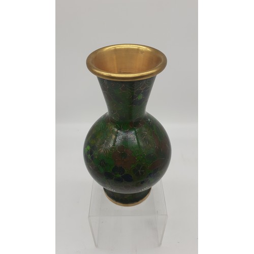 623 - A CLOISONNE VASE 7.5