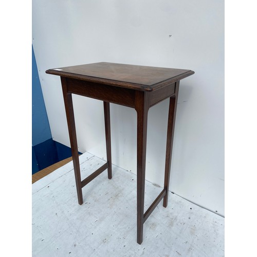 437 - ANTIQUE OAK SIDE TABLE