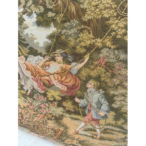 456 - A TAPESTRY WALL PLAQUE