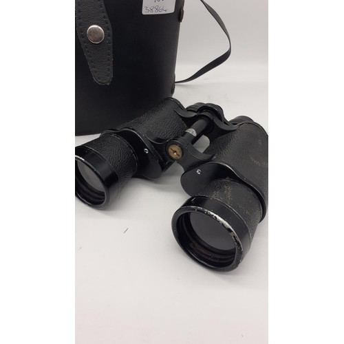 464 - A PAIR OF CASED ZENITH BINOCULARS