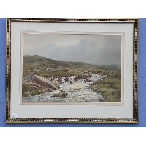 651 - GLENNACALLY CONNEMARRA WATERCOLOUR BY FRANK EGGINGTON (PAINTING SIZE 20X30