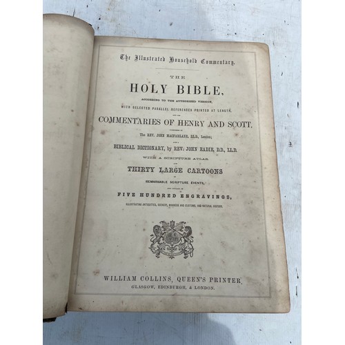 567 - A LARGE FAMILY BIBLE WITH ILLUSTRATIONS