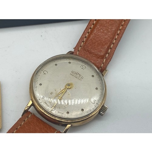 680 - A 1946 9ct GOLD ROAMER WATCH