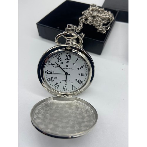 580 - 2 BOXED POCKET WATCHES