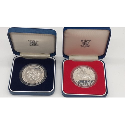 734 - 2 CASED SILVER PROOF COINS