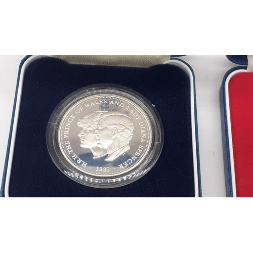 734 - 2 CASED SILVER PROOF COINS