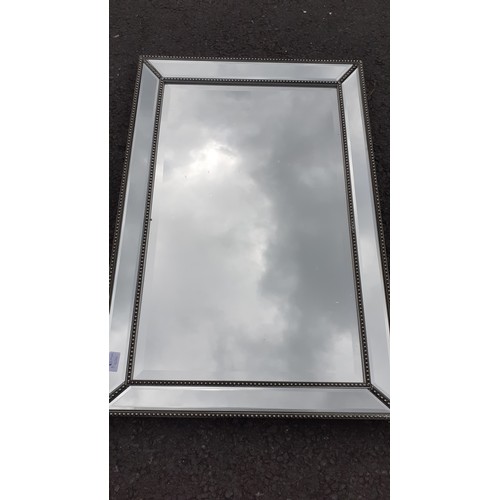 745 - MODERN DESIGNER MIRROR 3FT X2FT