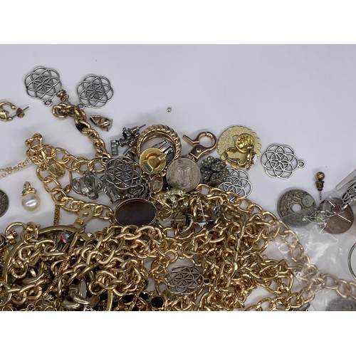 726 - LARGE BOX OF ASSORTED COSTUME JEWELLERY