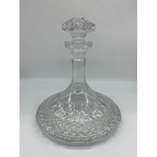 696 - CRYSTAL SHIPS DECANTER