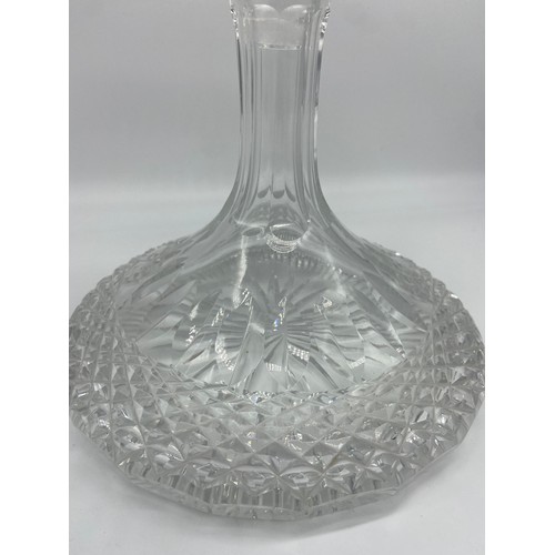 696 - CRYSTAL SHIPS DECANTER