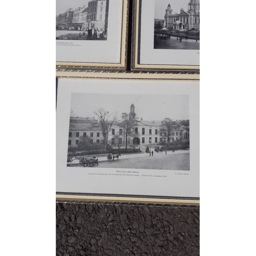 774 - 4 BELFAST B/W PRINTS 8X11