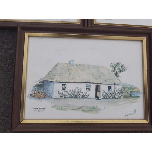 114 - 3 HUGH ONEILL COTTAGE PRINTS