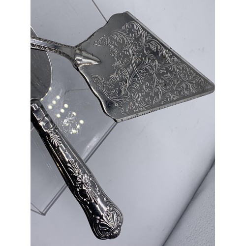 274 - SILVER HANDLED CAKE SLICE AND 1 OTHER