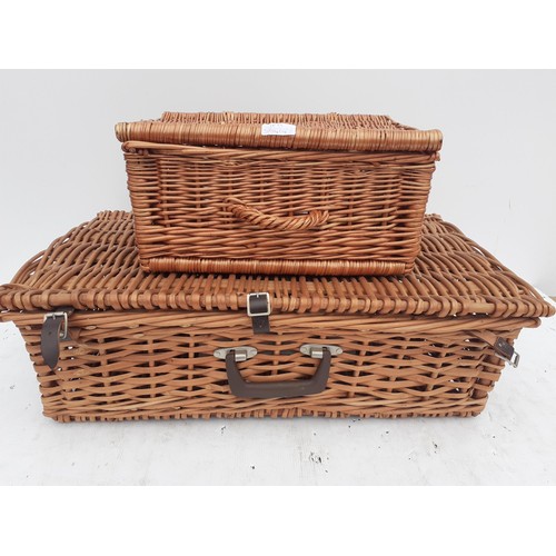 9 - 2 WICKER HAMPER BASKETS