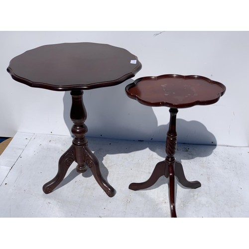 12 - 2 MAHOGANY OCCASSIONAL TABLES