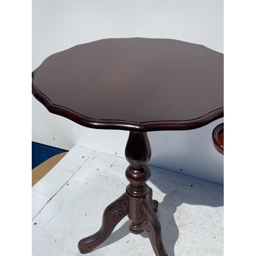 12 - 2 MAHOGANY OCCASSIONAL TABLES