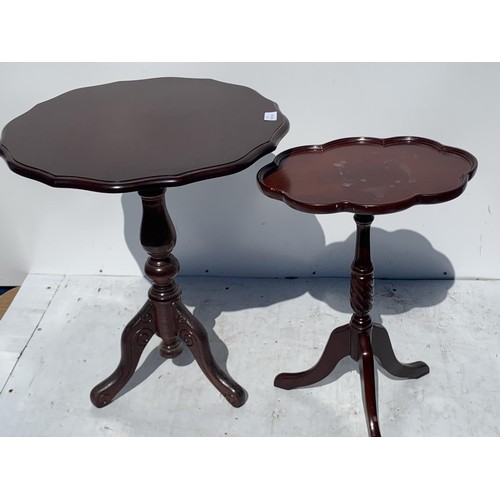 12 - 2 MAHOGANY OCCASSIONAL TABLES