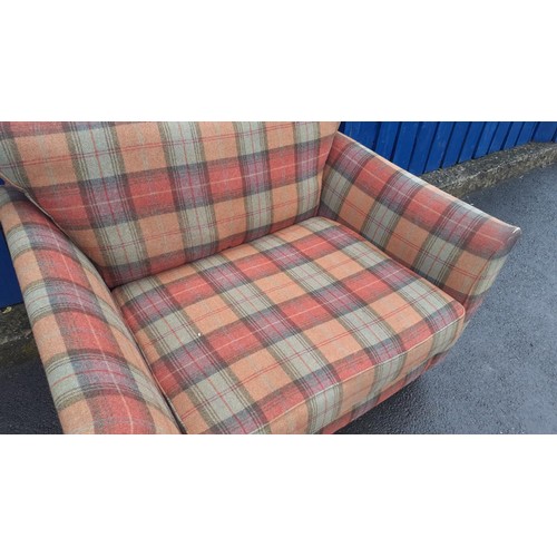 115 - A 2 SEATER TARTAN SETTEE