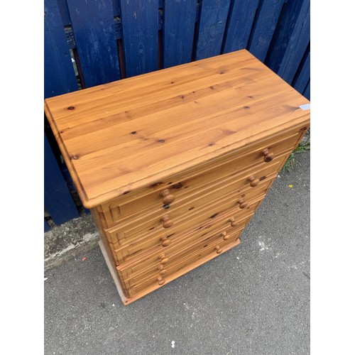 29 - PINE 5 DRAWER CHEST