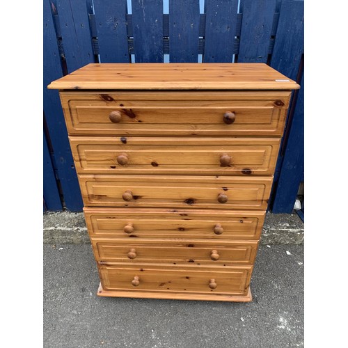 29 - PINE 5 DRAWER CHEST