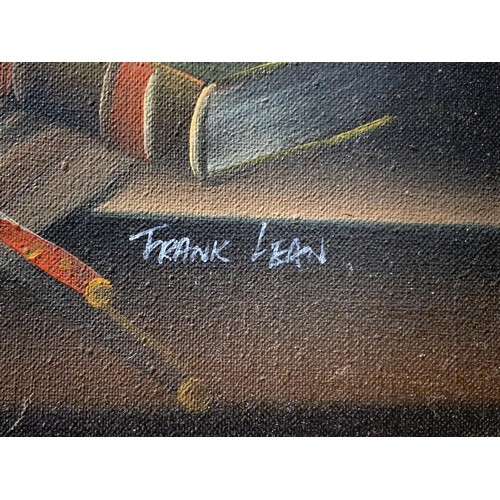 58 - A STILL LIFEOIL PAITING SIGNED FRANK LEAN 16x15in