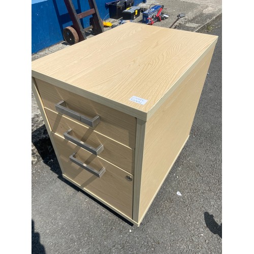 61 - A 3 DRAWER OFFICE CHEST