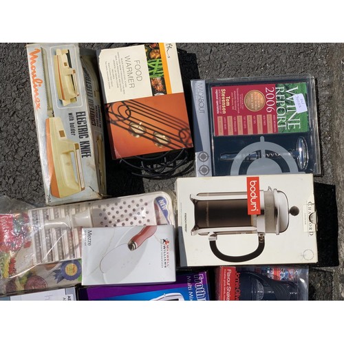 65 - A LOT OF NEW  KITCHEN ITEMS COFFEE PRESS FOOD PROCESSOR ETC