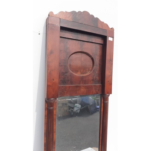 67 - AN IRISH REGENCY WALL MIRROR 55X20