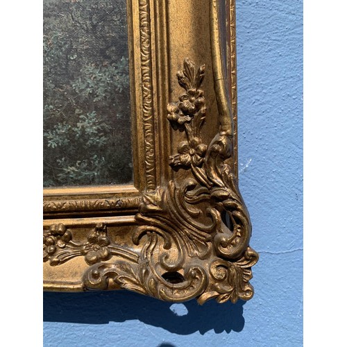 161 - AN OILOGRAMME IN SWEPT GILT FRAME 35X25