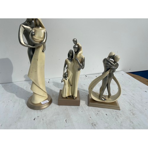 309 - 3 CONTEMPORY FIGURINES