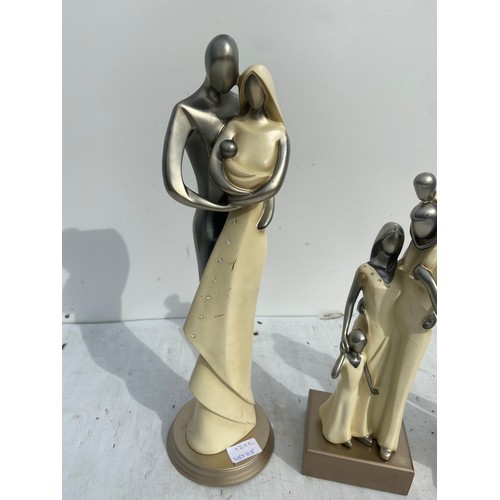 309 - 3 CONTEMPORY FIGURINES