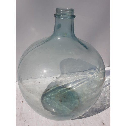 311 - A LARGE CLEAR GLASS CARBOY 22