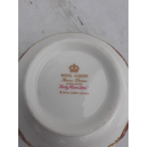 320 - 10 ROYAL ALBERT LADY HAMILTON SOUP BOWLS