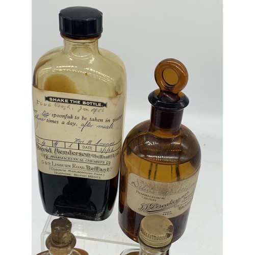 331 - 4 ANTIQUE MIXED MEDICINE BOTTLES