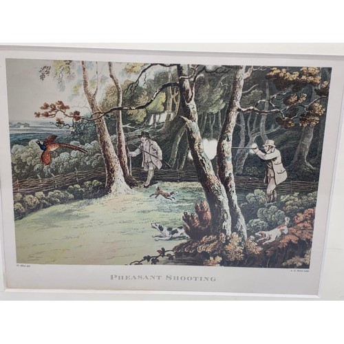 439 - A PHEASANT SHOOTING PRINT