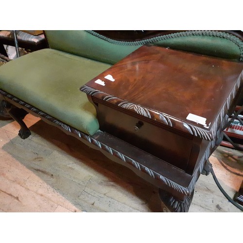 76 - BALL & CLAW FOOT HALL SEAT