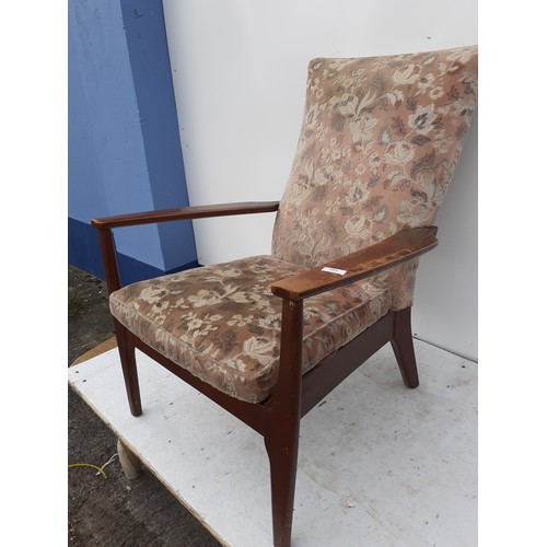 105 - A PARKER KNOLL FIRESIDE CHAIR