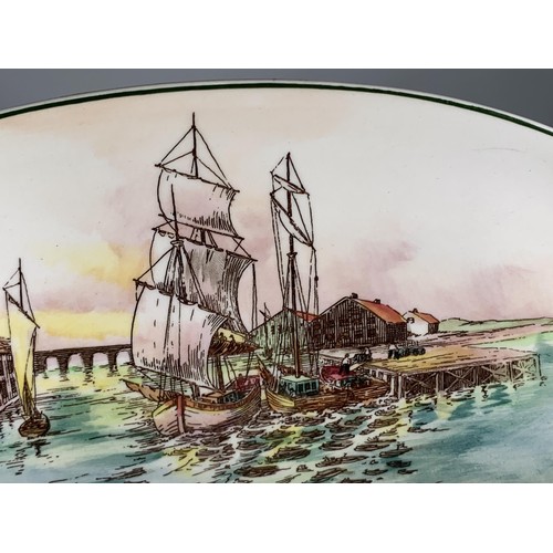 499 - A ROYAL DOULTON SHIP PLATE 11