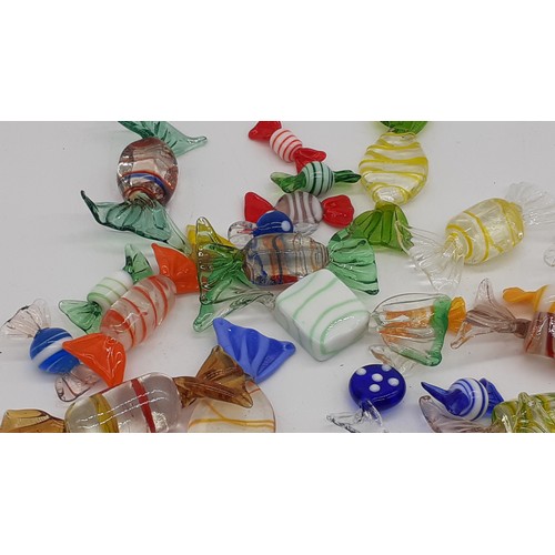 544 - QTY OF MORANO GLASS SWEETS