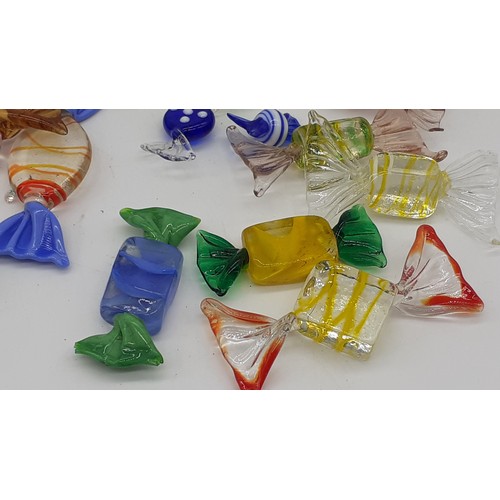 544 - QTY OF MORANO GLASS SWEETS